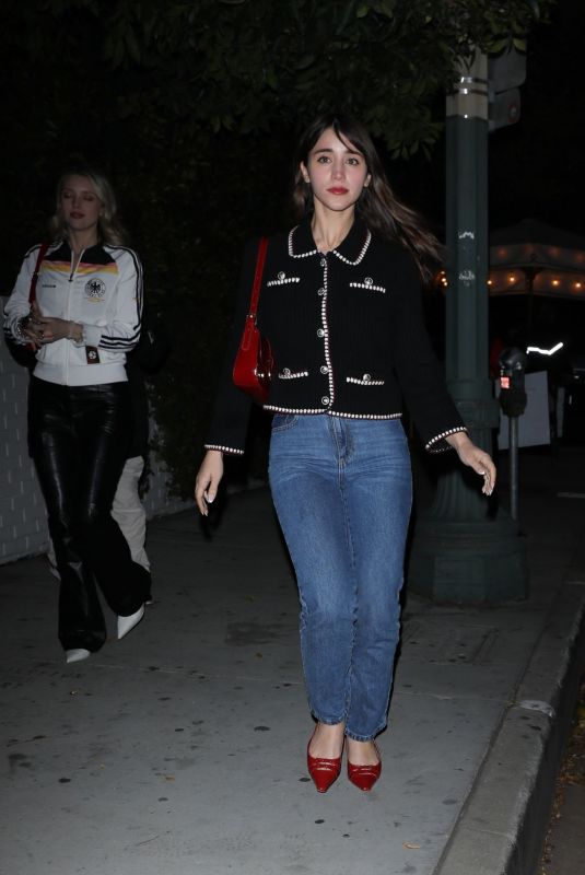 CAYLEE COWAN Arrives at The Black Keys Album Release Party at Chateau Marmont in Los Angeles 04/05/2024