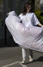 CHANELLE HAYES Departing the Bridal Boutique in Wakefield 04/21/2024