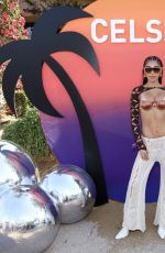 CHANTEL JEFFRIES at CELSIUS Cosmic Desert Event at Coachella in Indio 04/12/2024