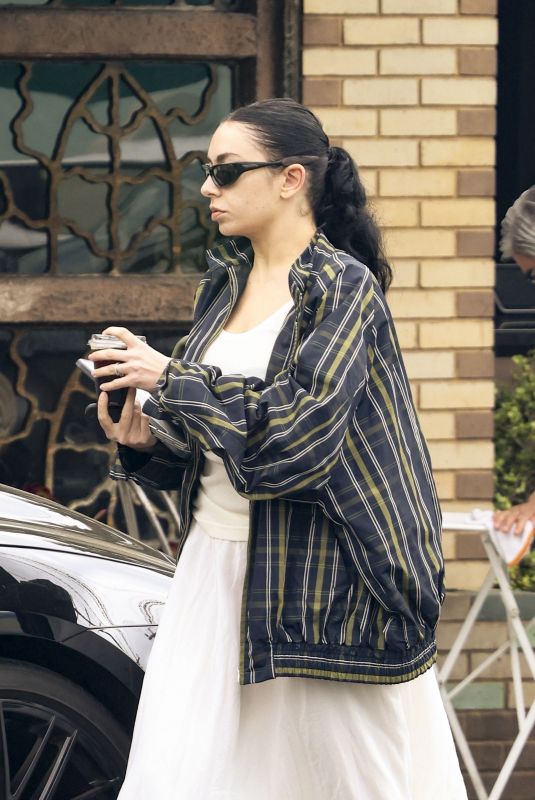 CHARLI XCX Relaxes at All Time Restaurant Before 2024 Brat Tour 04/24/2024