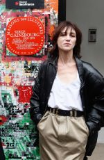 CHARLOTTE GAINSBOURG at Unveiling Ceremony of Maison des Illustres Plaque at Maison Gainsbourg in Paris 04/02/2024