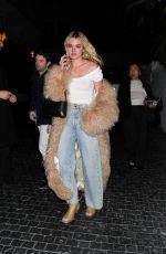 CHARLOTTE LAWRENCE Leaves Chateau Marmont in Los Angeles 04/05/2024