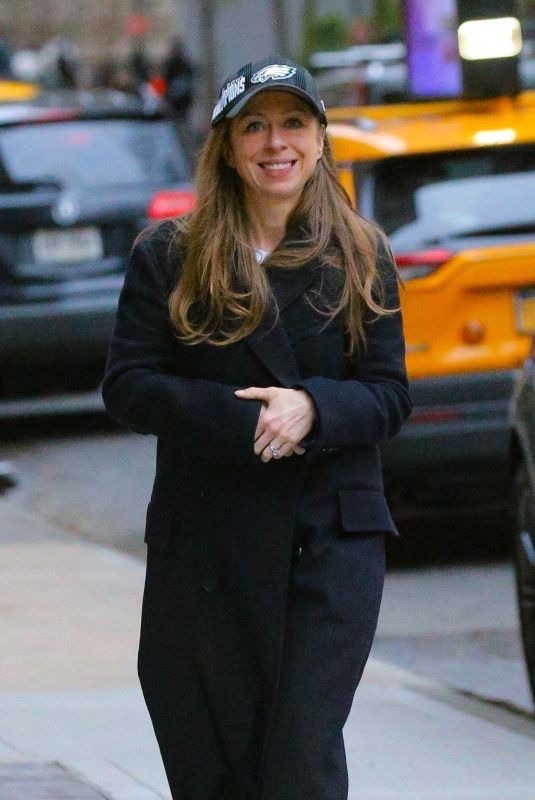 CHELSEA CLINTON Out and About in New York 04/19/2024