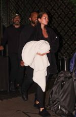 CHRISSY TEIGEN Leaves Her Hotel in New York 04/11/2024