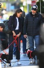 CHRISTY TURLINGTON Visits Ed Burns on the Set of Miller By Marriage in New York 04/23/2024