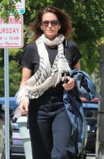 CINDY CRAWFORD Arrives at a Hair Salon in Beverly Hills 04/01/2024