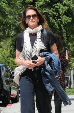 CINDY CRAWFORD Arrives at a Hair Salon in Beverly Hills 04/01/2024