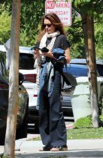 CINDY CRAWFORD Arrives at a Hair Salon in Beverly Hills 04/01/2024