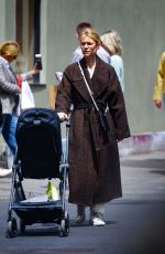 CLAIRE DANES Out with Her Baby in New York 04/27/2024