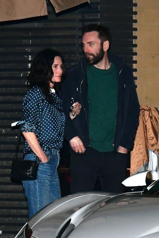 COURTENEY COX and Johnny McDaid on a Dinner Date at Nobu in Malibu 04/09/2024