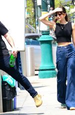 DAKOTA JOHNSON on the Set of The Materialists in New York 04/29/2024
