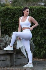 DANIELLE LLOYD Workout at a Local Park in Birmingham 04/23/2024