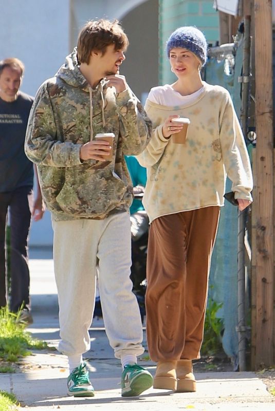 DELILAH HAMLIN and Henry Eikenberry Out for Coffee in West Hollywood 04/03/2024