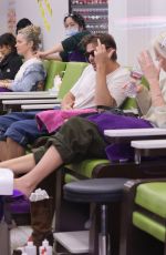 DELILAH HAMLIN Getting Massage During a Mani-pedi 04/01/2024