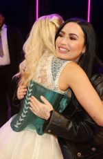 DEMI LOVATO Visits Cast of & Juliet on Broadway in New York 04/07/2024