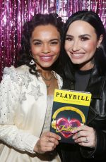 DEMI LOVATO Visits Cast of & Juliet on Broadway in New York 04/07/2024