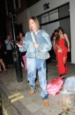 DEMI SIMS Leaves PrettyLittleThing Showroom 1st Birthday in London 04/11/2024