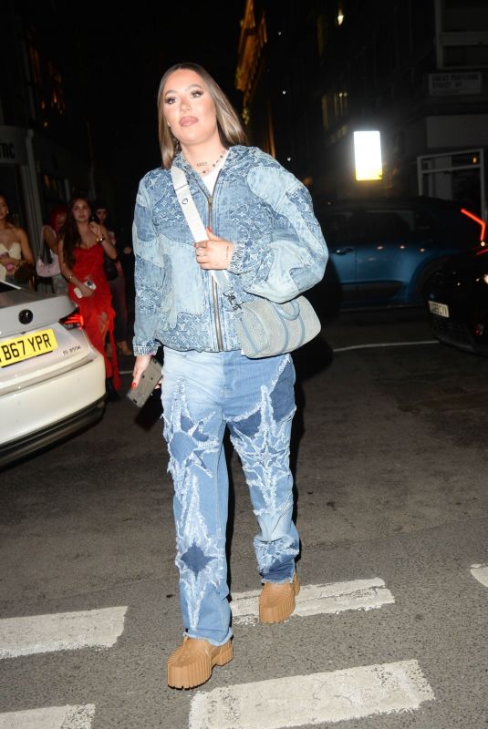 DEMI SIMS Leaves PrettyLittleThing Showroom 1st Birthday in London 04/11/2024