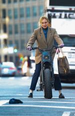 DIANE KRUGER Out for a Ride on Her Electric Bike in New York 04/26/2024