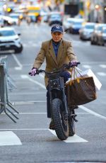 DIANE KRUGER Out for a Ride on Her Electric Bike in New York 04/26/2024