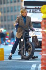 DIANE KRUGER Out for a Ride on Her Electric Bike in New York 04/26/2024