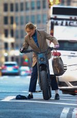 DIANE KRUGER Out for a Ride on Her Electric Bike in New York 04/26/2024