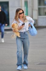 DILETTA LEOTTA Out with Her Dog in Milan 04/12/2024