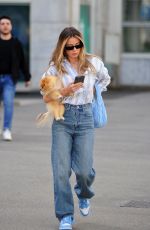 DILETTA LEOTTA Out with Her Dog in Milan 04/12/2024