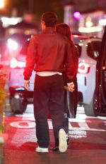 DUA LIPA and Callum Turner Out for Dinner in New York 04/26/2024