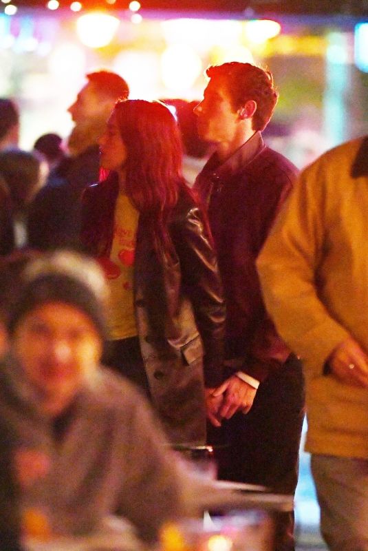 DUA LIPA and Callum Turner Out for Dinner in New York 04/26/2024