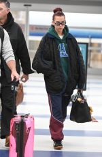 DUA LIPA Arrives at JFK International Airport in New York 04/22/2024