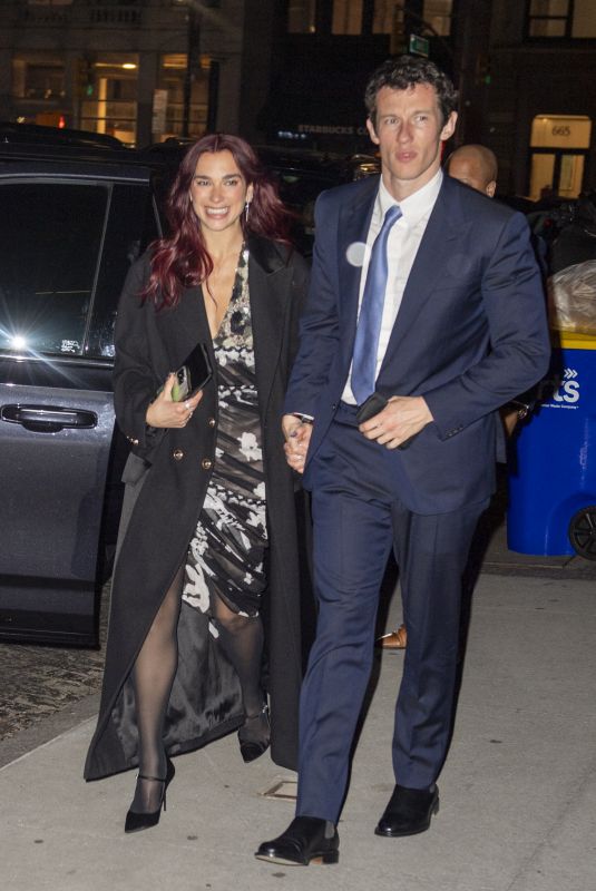 DUA LIPA Arrives at Zero Bond in New York 04/25/2024