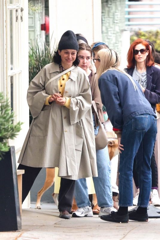 DYLAN MEYER and ALIA SHAWKAT Out for Coffee at Maru Cafe in Los Feliz 04/12/2024