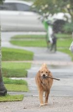 EDEN HARPER Out with Her Dog at Gold Coast 04/05/2024