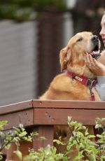 EDEN HARPER Out with Her Dog at Gold Coast 04/05/2024
