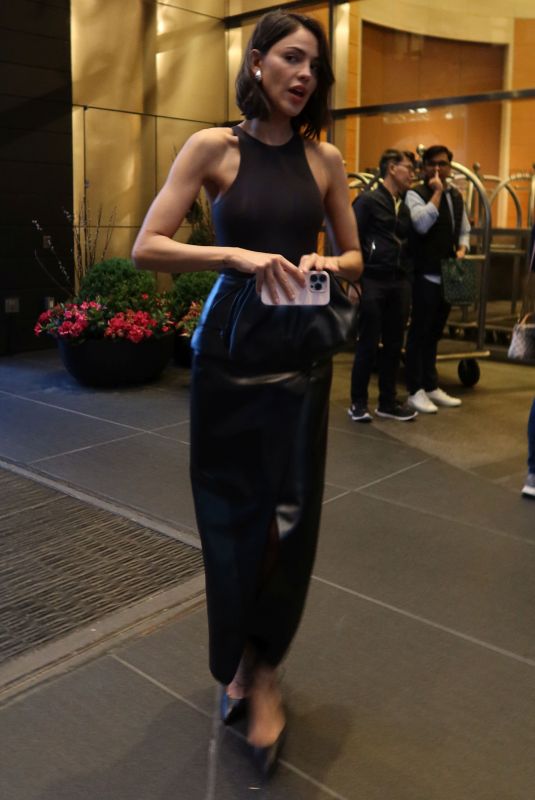 EIZA GONZALEZ Arrives atr Jazz Lincoln Center in New York 04/14/2024