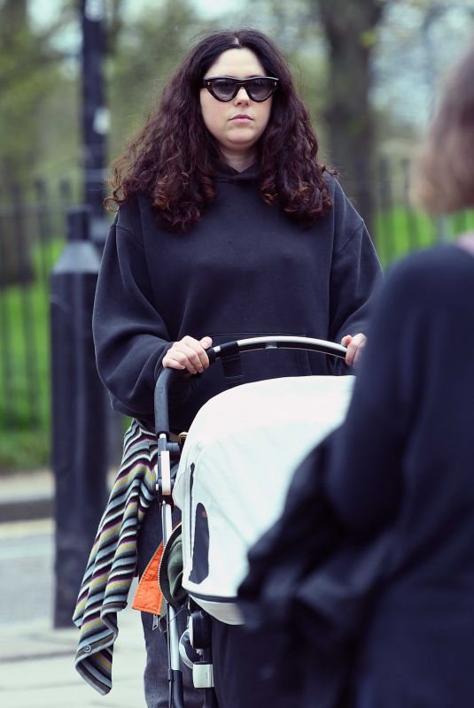 ELIZA DOOLITTLE Out with Her Baby in London 04/08/2024