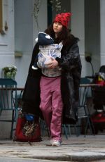 ELIZA DOOLITTLE Out with Her Baby in Primrose Hill 04/24/2024