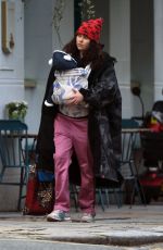 ELIZA DOOLITTLE Out with Her Baby in Primrose Hill 04/24/2024