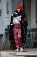 ELIZA DOOLITTLE Out with Her Baby in Primrose Hill 04/24/2024