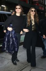 ELIZABETH HURLEY Arrives at Today Show in New York 04/04/2024