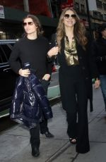 ELIZABETH HURLEY Arrives at Today Show in New York 04/04/2024