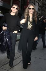 ELIZABETH HURLEY Arrives at Today Show in New York 04/04/2024