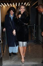 ELIZABETH HURLEY Arrives at Watch What Happens Live in New York 04/02/2024