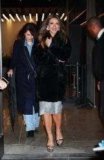 ELIZABETH HURLEY Arrives at Watch What Happens Live in New York 04/02/2024