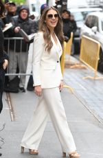 ELIZABETH HURLEY Leaves The View in New York 04/04/2024