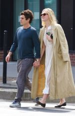 ELLE FANNING and Gus Wenner Night Out for Lunch in New York 04/28/2024
