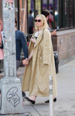 ELLE FANNING and Gus Wenner Night Out for Lunch in New York 04/28/2024