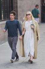 ELLE FANNING and Gus Wenner Night Out for Lunch in New York 04/28/2024