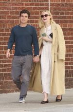 ELLE FANNING and Gus Wenner Night Out for Lunch in New York 04/28/2024
